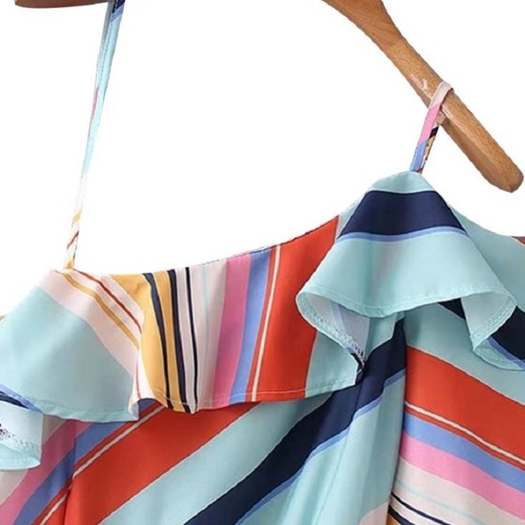 beautiful colorful stripe dress - Picture 6 of 8